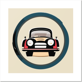 vintage car Posters and Art